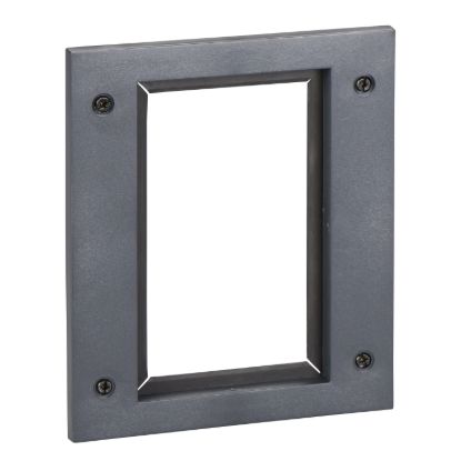 Picture of escutcheon for toggle,fixed ComPact NS630b to NS1600, manually operated, small cut-out, IP40