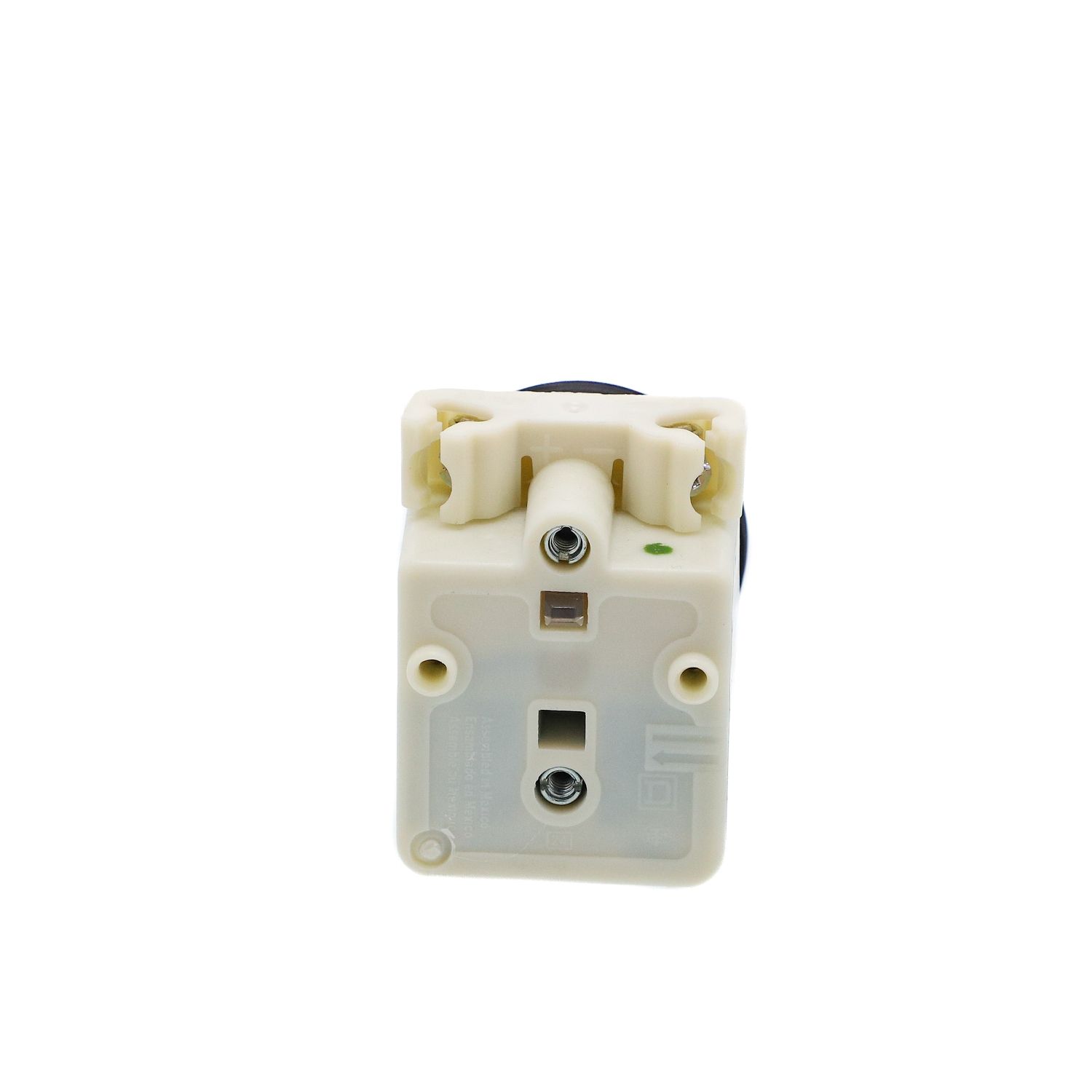 Picture of Illuminated push button, Harmony 9001K, metal, plastic guard flush, without cap, 30mm, spring return, 110...120V