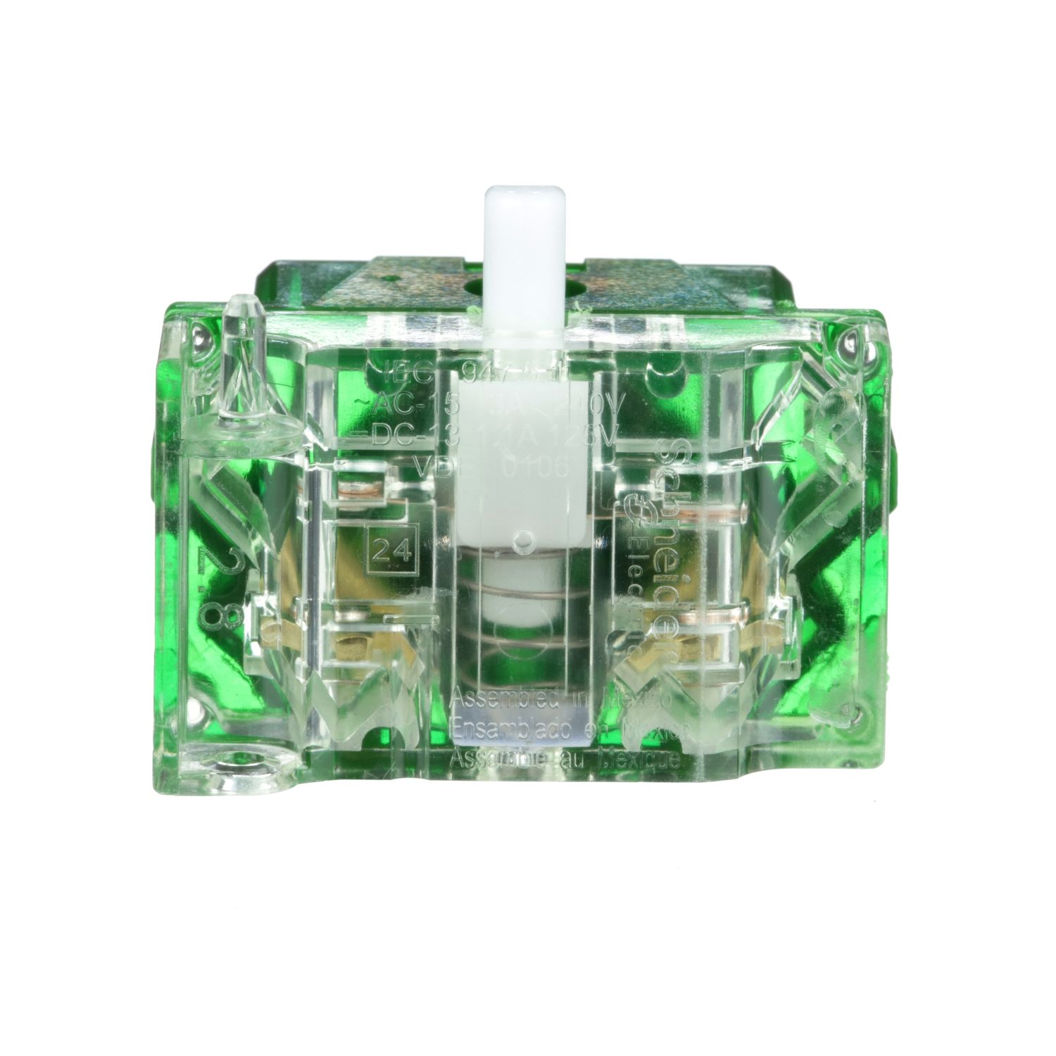 Picture of Contact block with protected terminals, Harmony 9001K, Harmony 9001SK, 0...600V, silver alloy contacts, screw clamp terminal, standard, 1NO