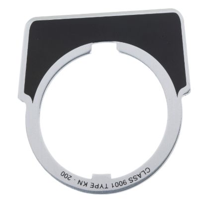 Picture of Blank legend, Harmony 9001K, Harmony 9001SK, 30mm, aluminium, black with silver letters, 40x43mm