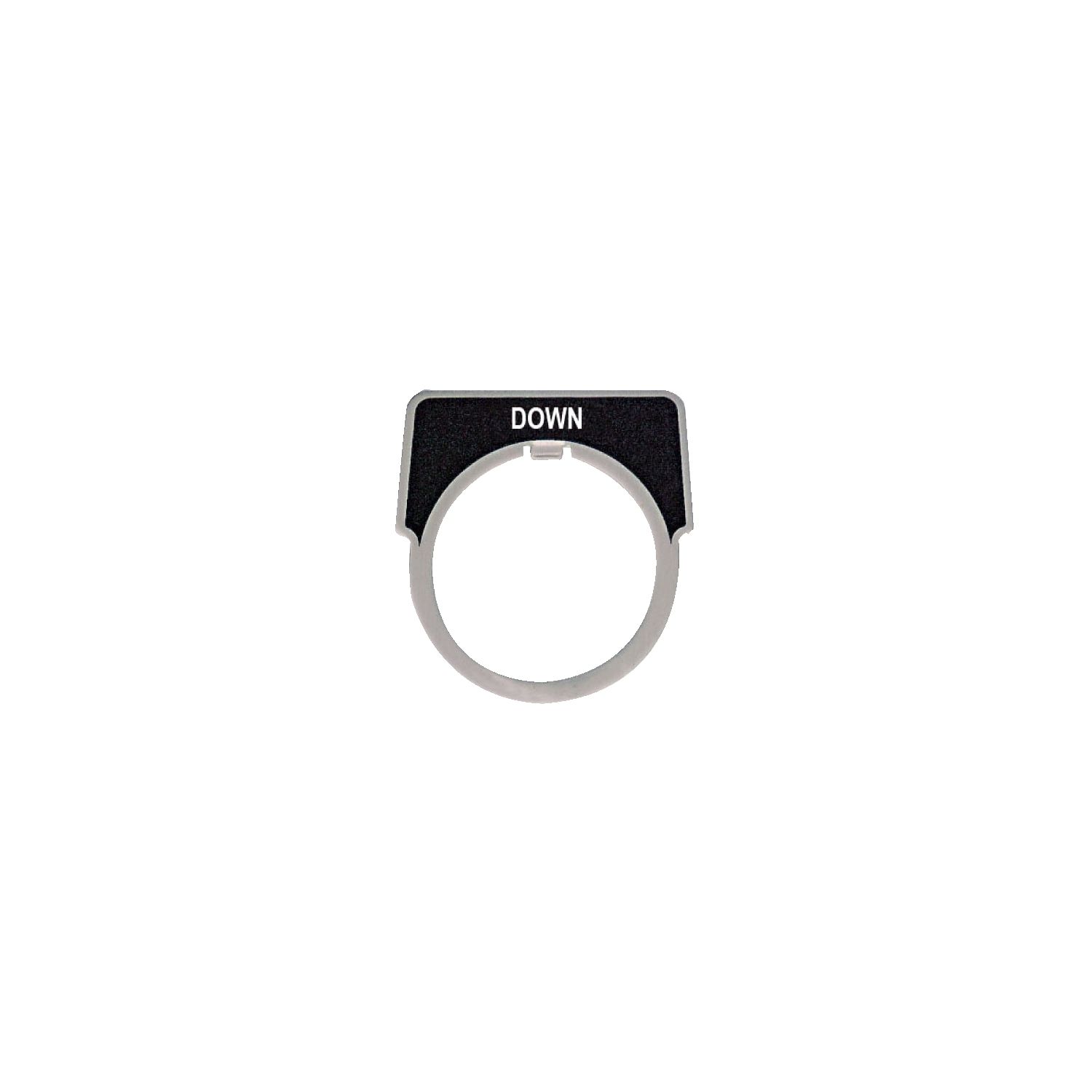 Picture of Legend, Harmony 9001K, Harmony 9001SK, 30mm, aluminium, black with silver letters, 40x43mm, marking down