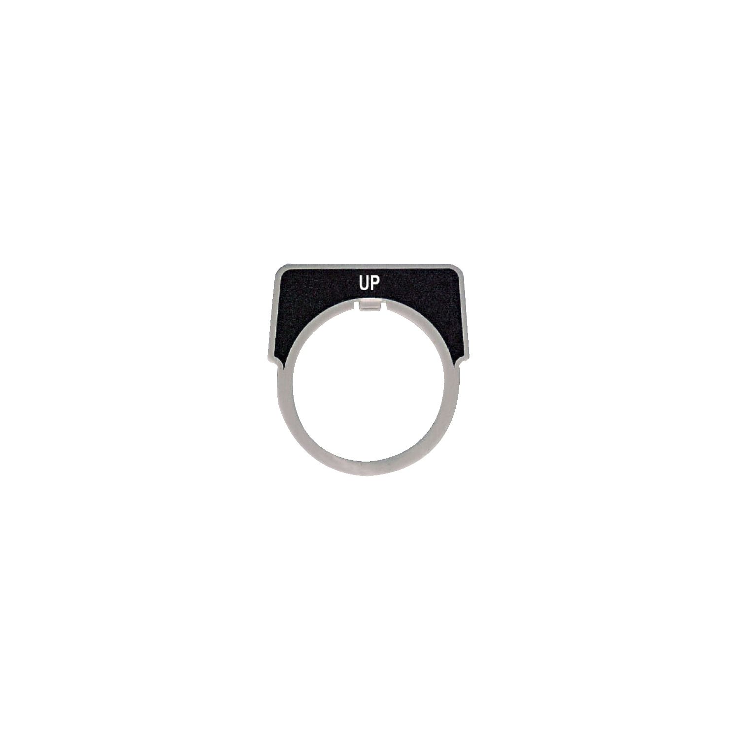 Picture of Legend, Harmony 9001K, Harmony 9001SK, 30mm, aluminium, black with silver letters, 40x43mm, marking UP