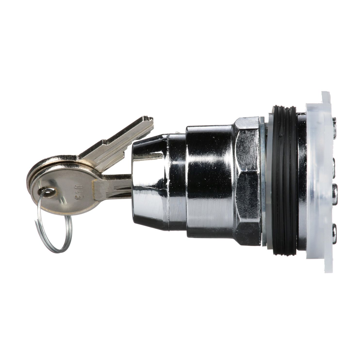 Picture of Head for key selector switch, Harmony 9001K, metal, key switch, key active left, 30mm, key E10, 2 positions, Cam E, stay put