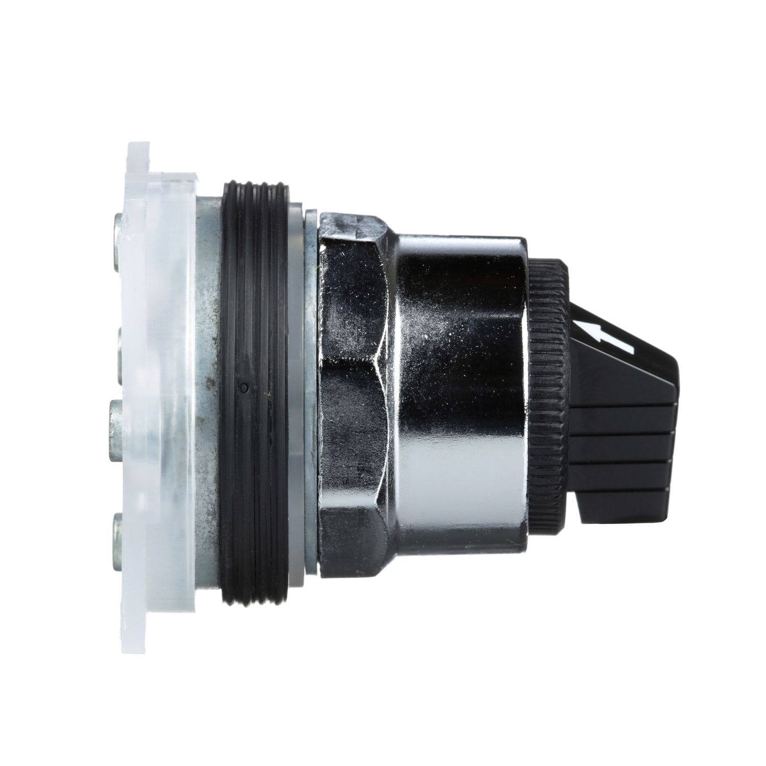 Picture of Head for selector switch, Harmony 9001K, metal, standard handle, black, 30mm, 4 positions, stay put