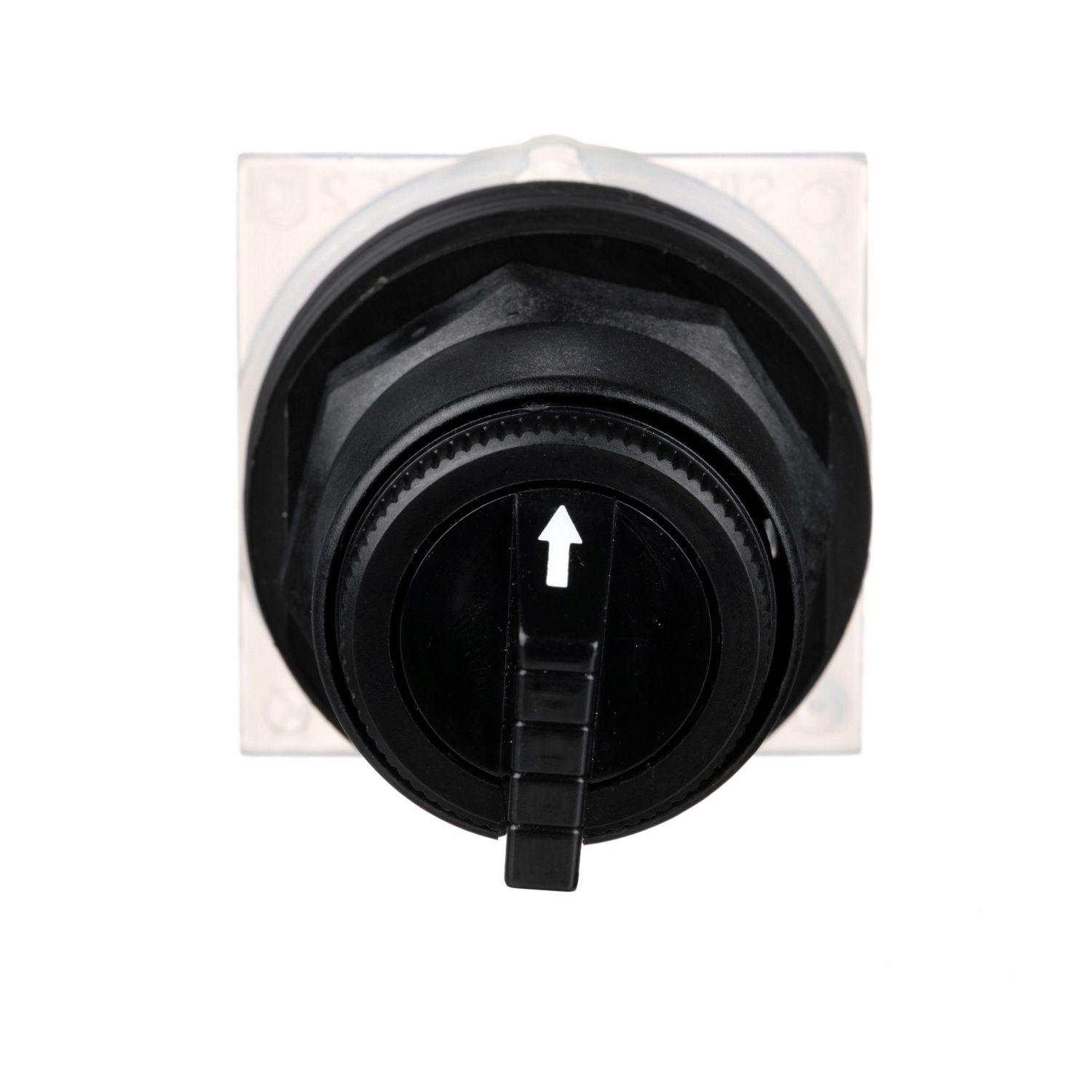 Picture of Selector switch head, Harmony 9001SK, plastic, standard handle, black, 30mm, 3 positions, Cam C, stay put
