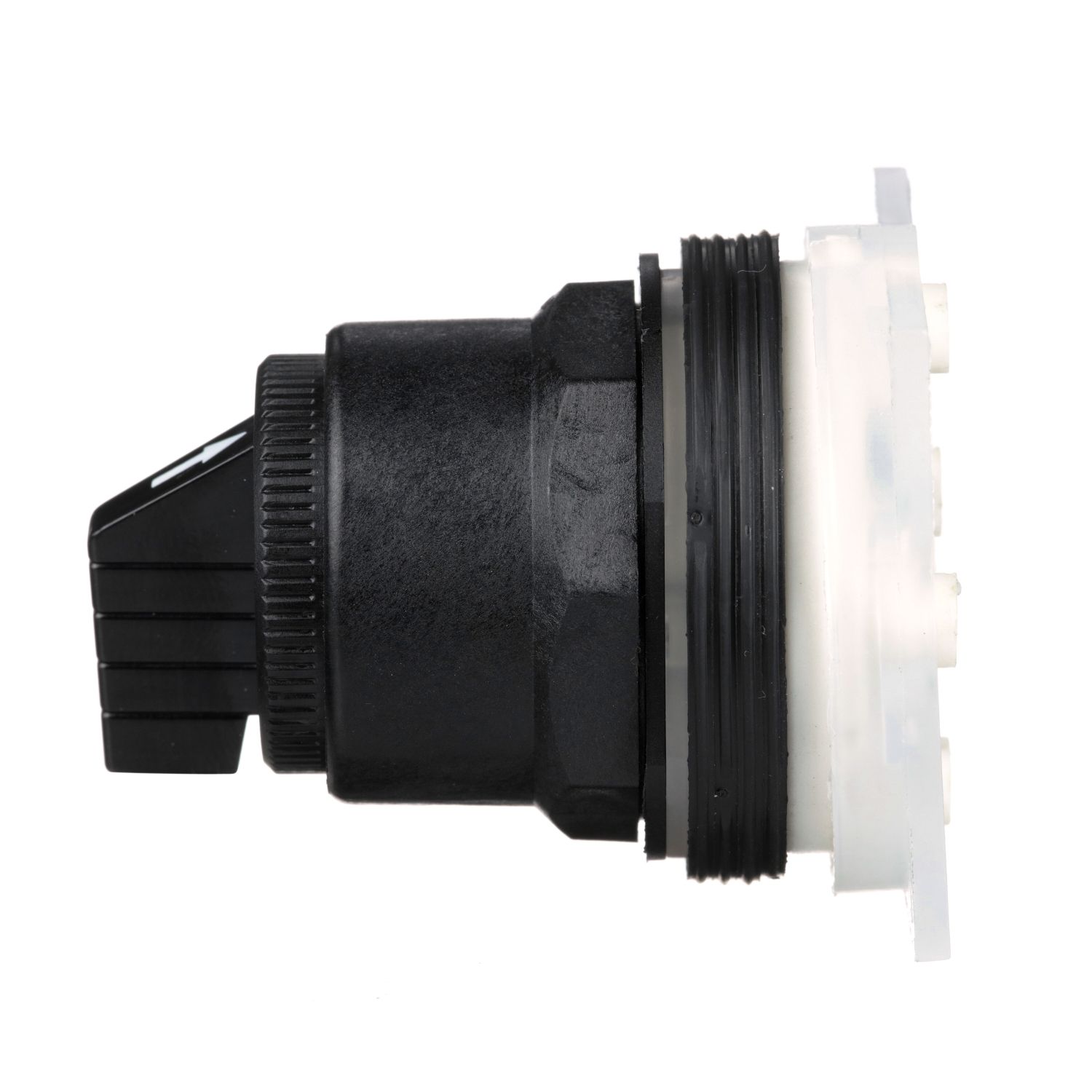 Picture of Selector switch head, Harmony 9001SK, plastic, standard handle, black, 30mm, 3 positions, Cam C, stay put