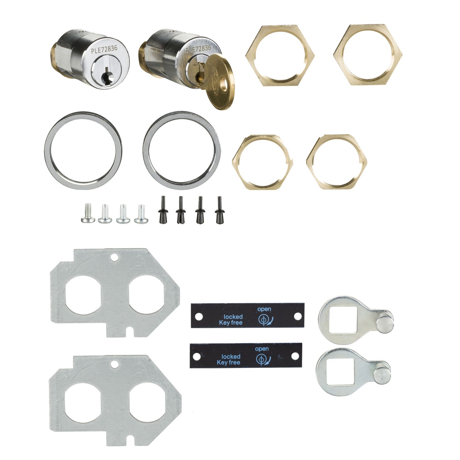 Picture of Locking kit, SM6-24, spare part, mechanical interlock and adaptation kit, flat, A3/A4 plate