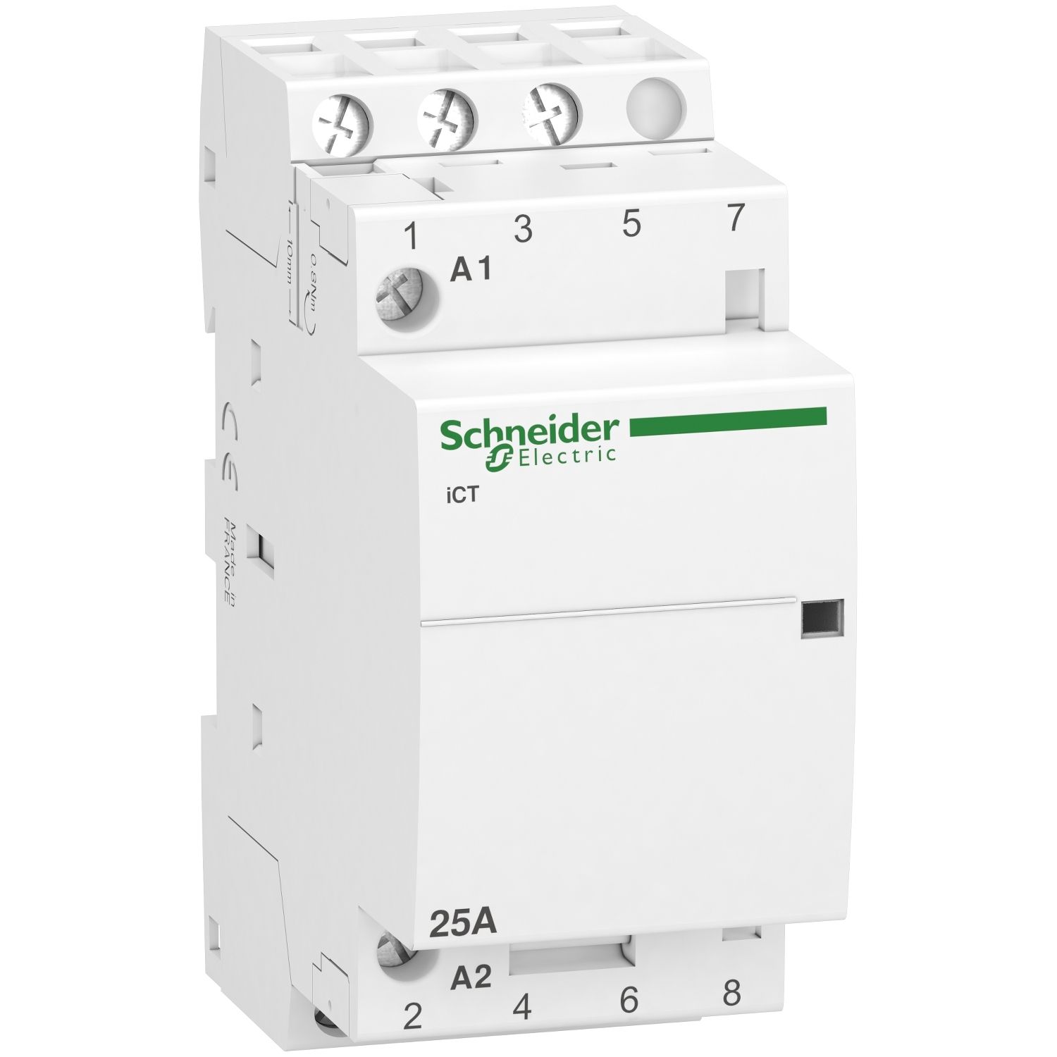 Picture of Contactor, Acti9, iCT, 3 poles, 3 NO, 25 A, 220..240 V AC