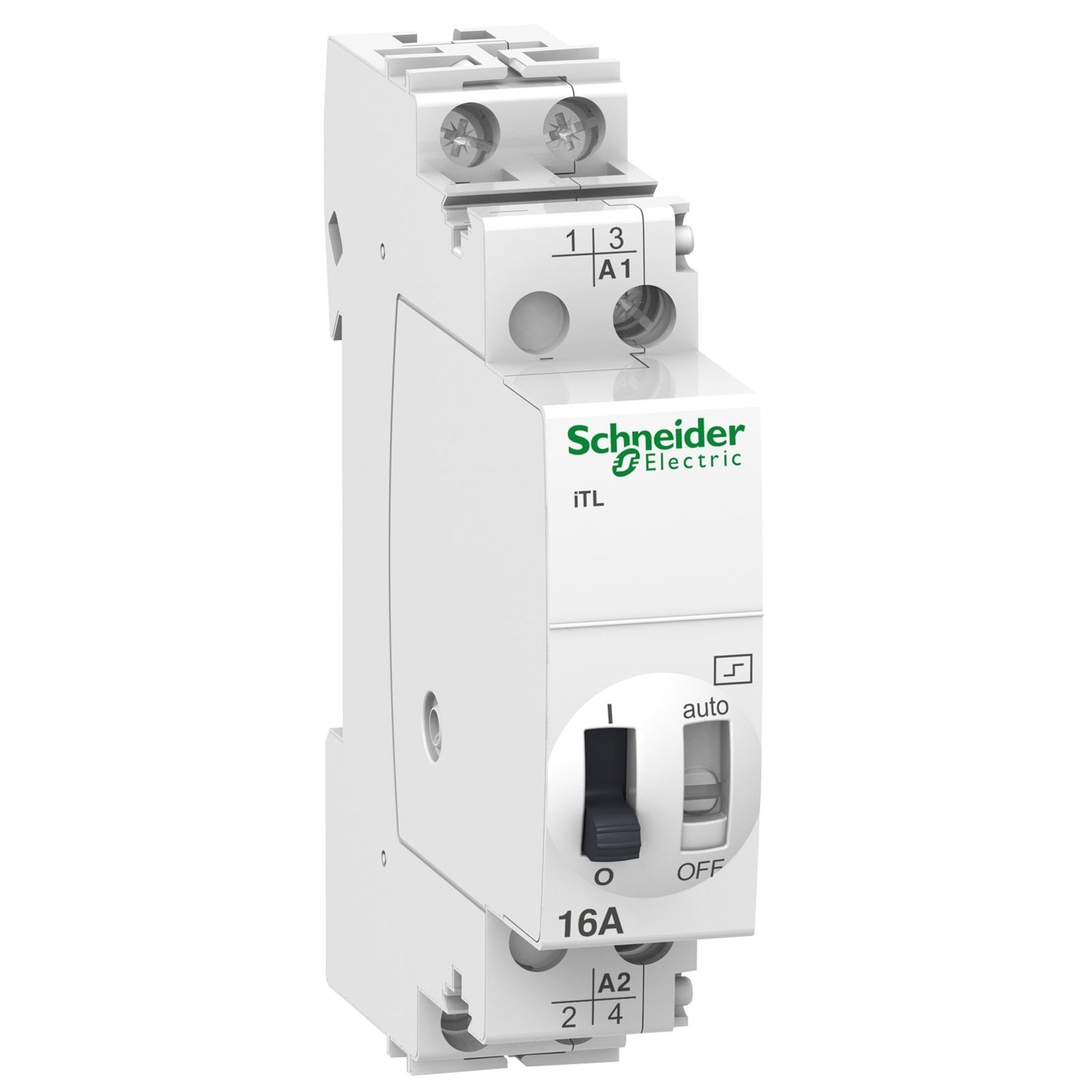 Picture of Impulse relay, Acti9, iTL, 2P, 2 NO, 16A, coil 130 VAC 50/60Hz- 48 VDC