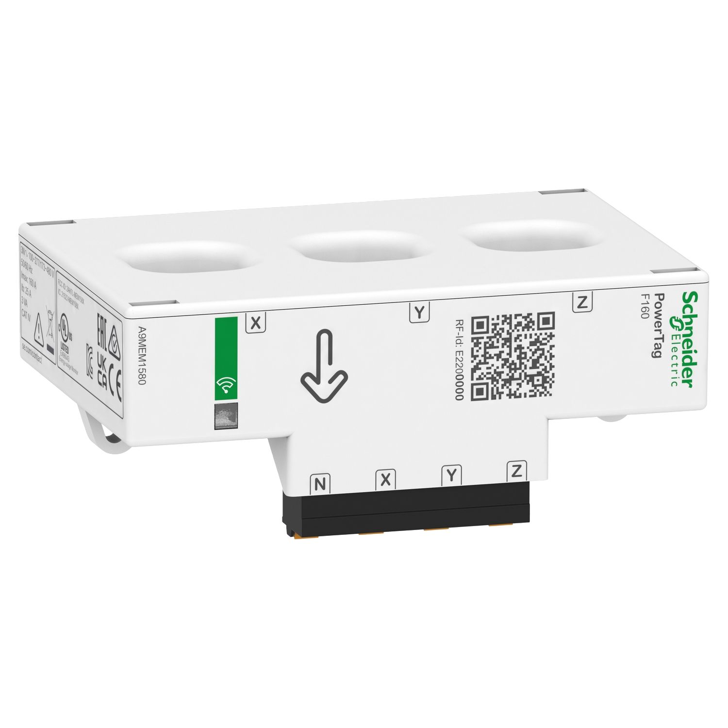 Picture of energy sensor, PowerTag Flex 160A 3P/3P+N top and bottom position