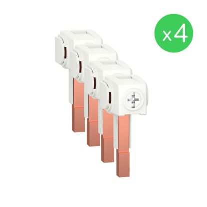 Picture of Connectors, Acti9, Set of 4,s 100A monoconnect for 3P+N comb busbar