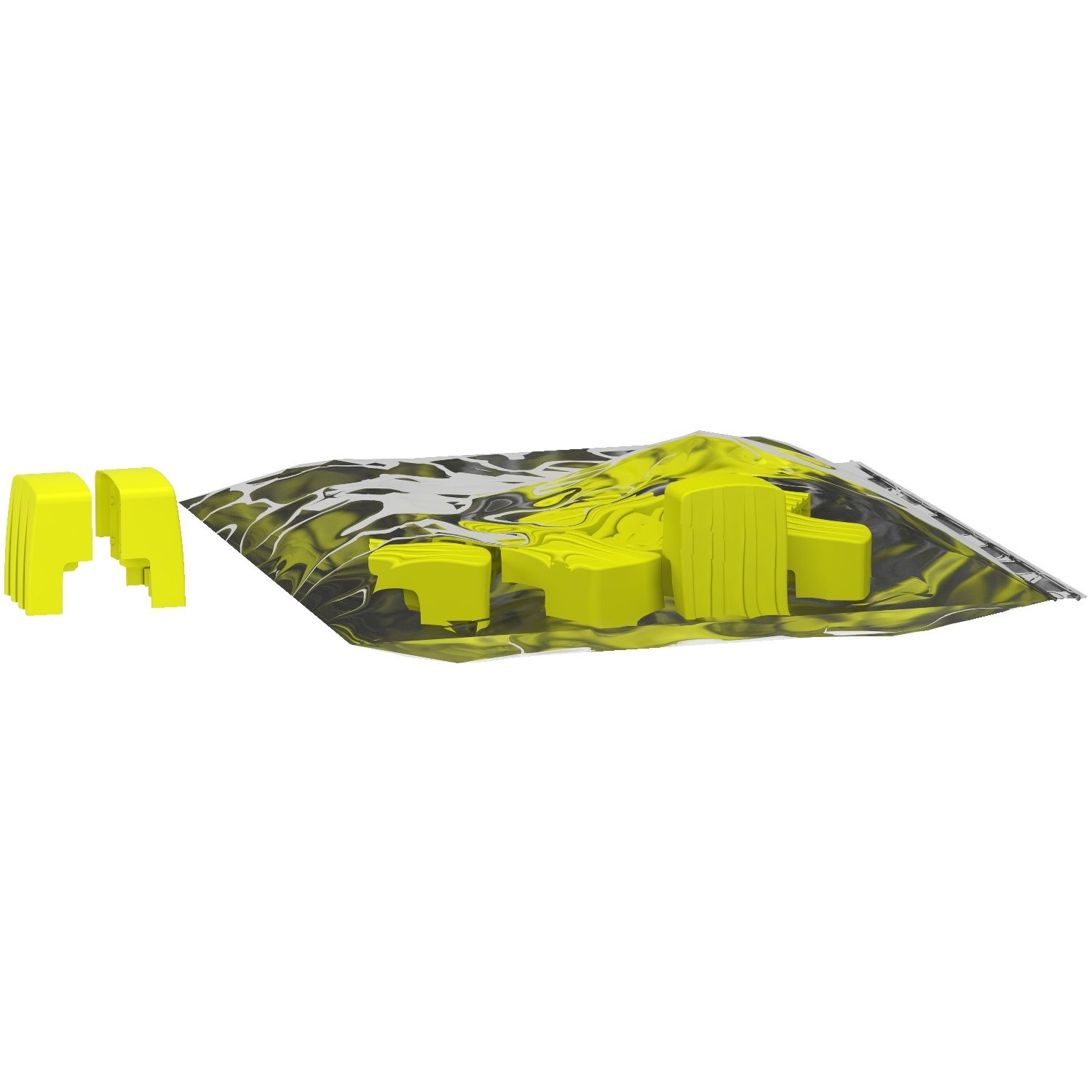 Picture of Set of 10 end caps, Acti9, 3 Poles for Acti9