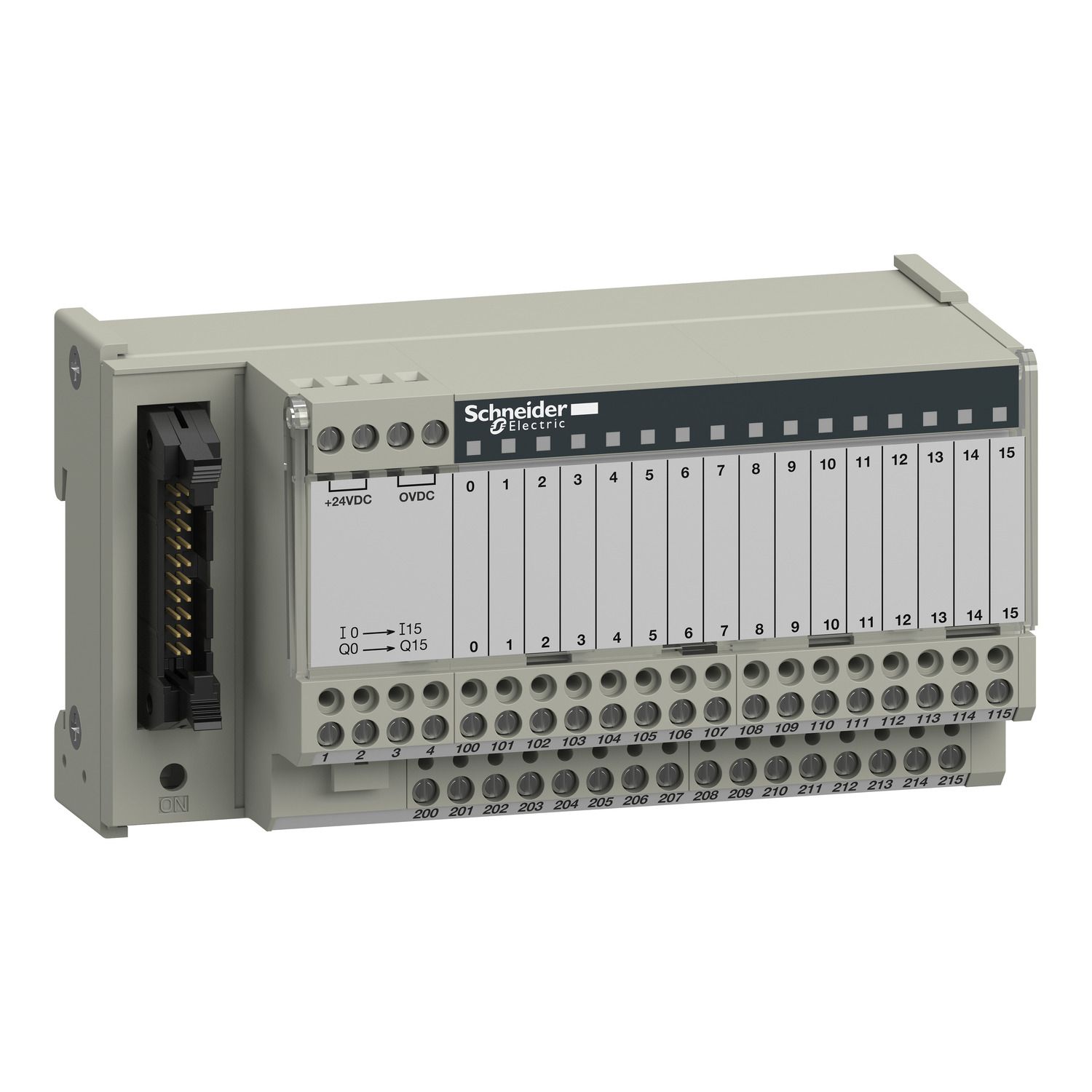 Picture of passive connection sub-base ABE7 - 16 inputs or outputs - Led
