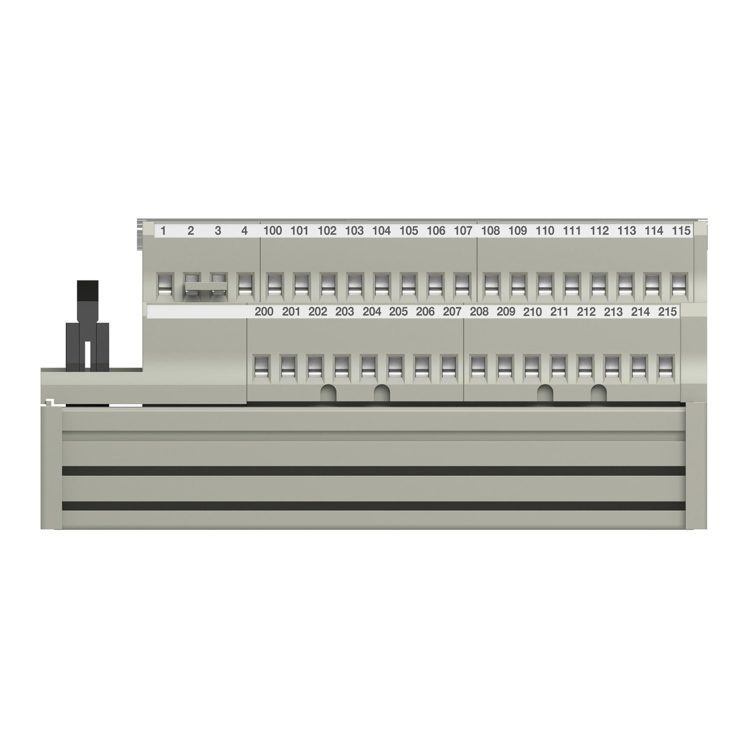 Picture of passive connection sub-base ABE7 - 16 inputs or outputs - Led - isolator