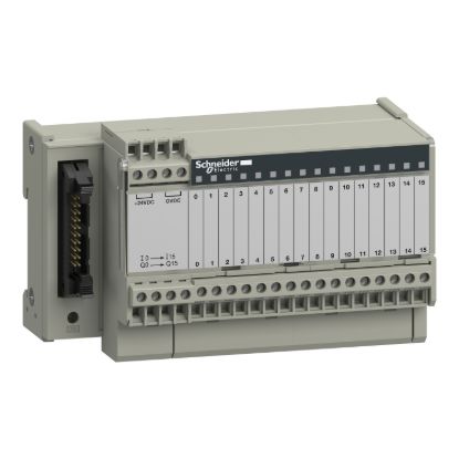 Picture of sub-base - soldered electromechanical relays ABE7 - 16 channels - relay 5 mm