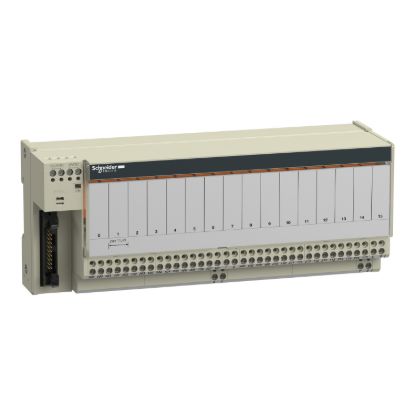 Picture of Sub-base with plug-in electromechanical relay ABE7 - 16 channels - relay 10 mm