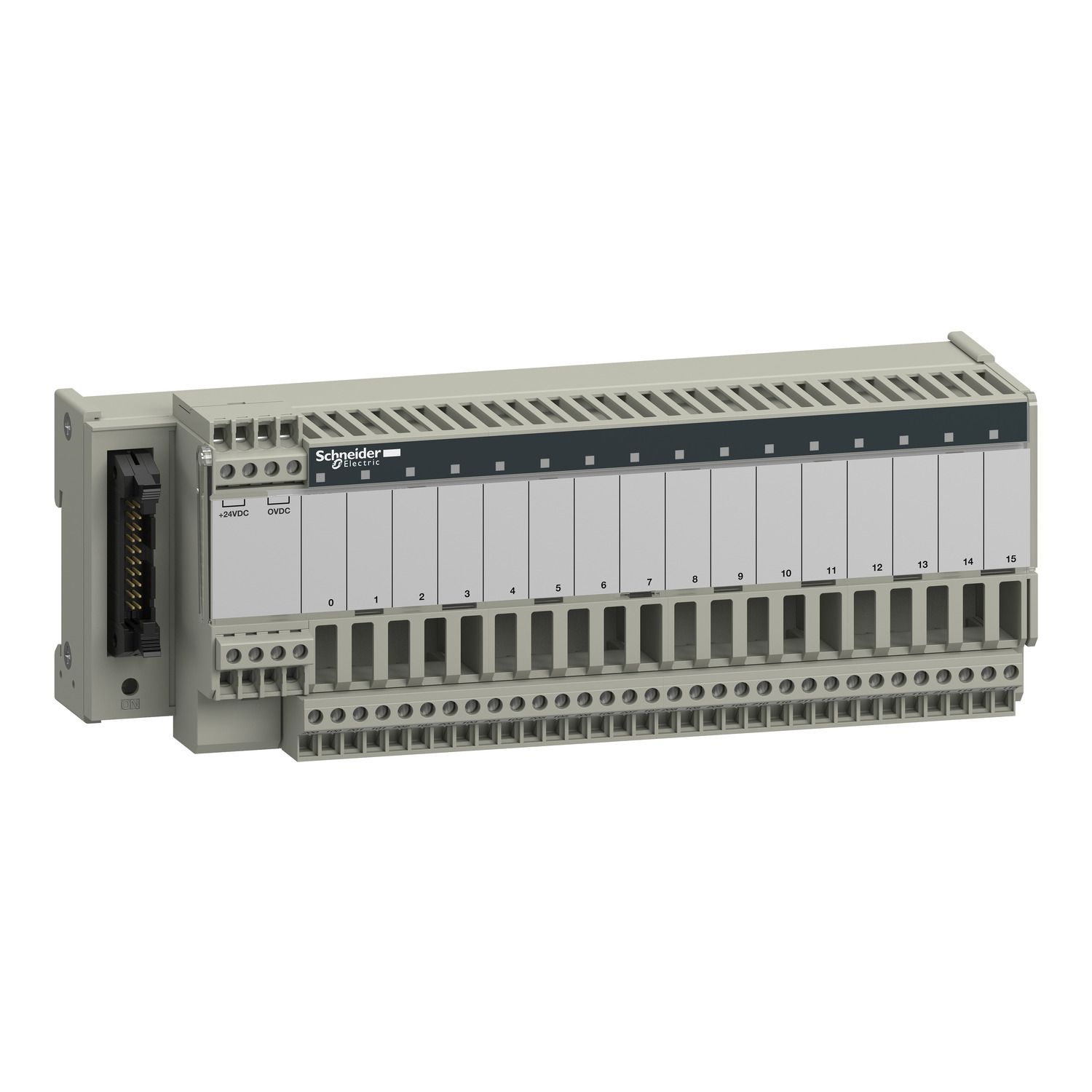 Picture of sub-base - soldered solid state output relay ABE7 - 16 inputs - 115 V AC