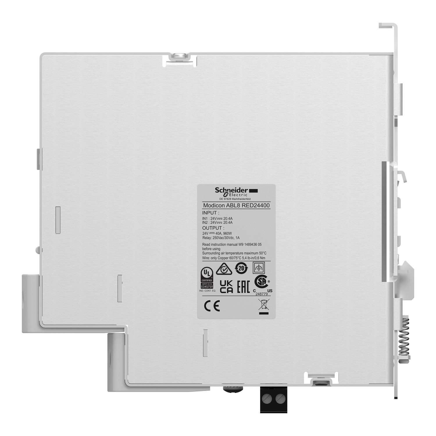 Picture of Redundancy module, Phaseo ABL7 ABL8, 40A, Regulated SMPS