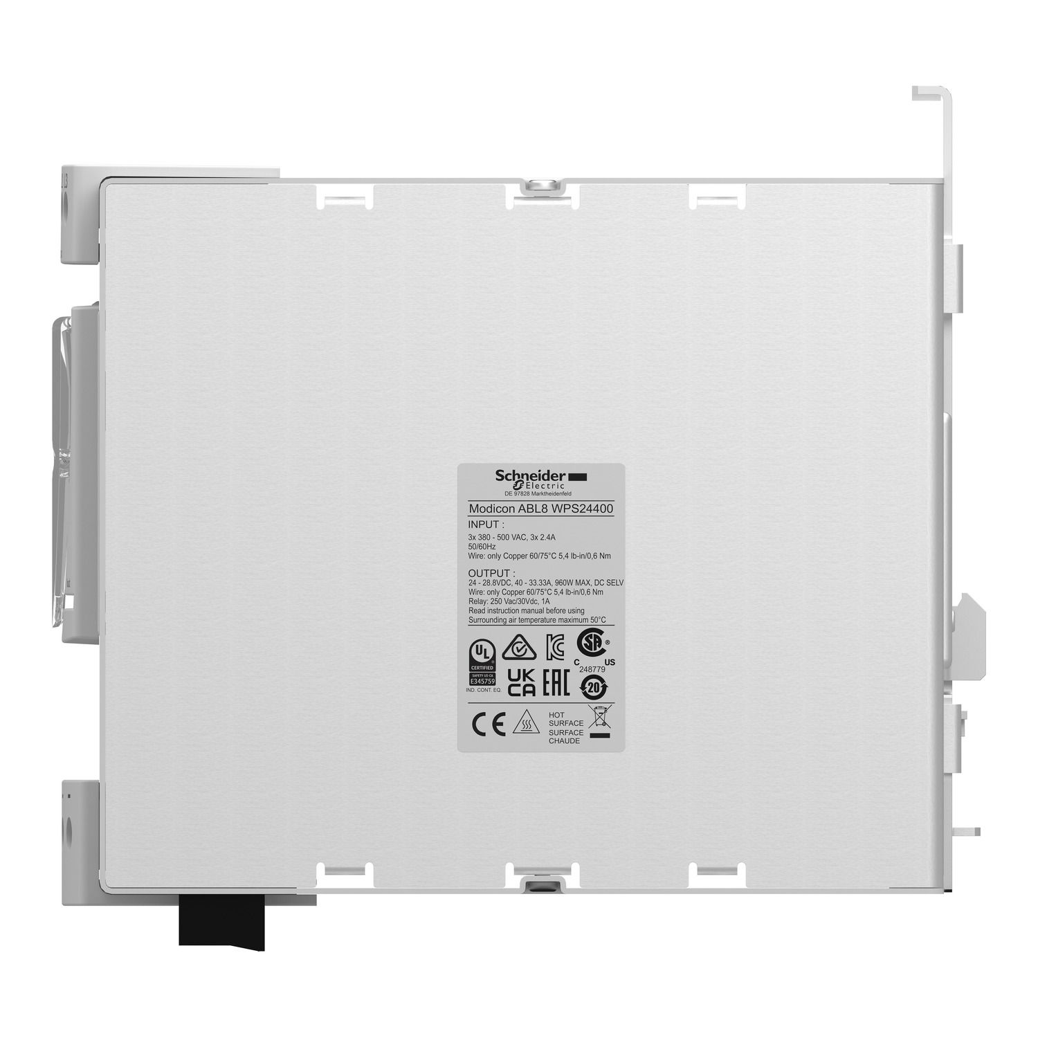 Picture of Regulated Switch Power Supply, Phaseo ABL7 ABL8, 3 phase, 380..500V, 24V, 40A