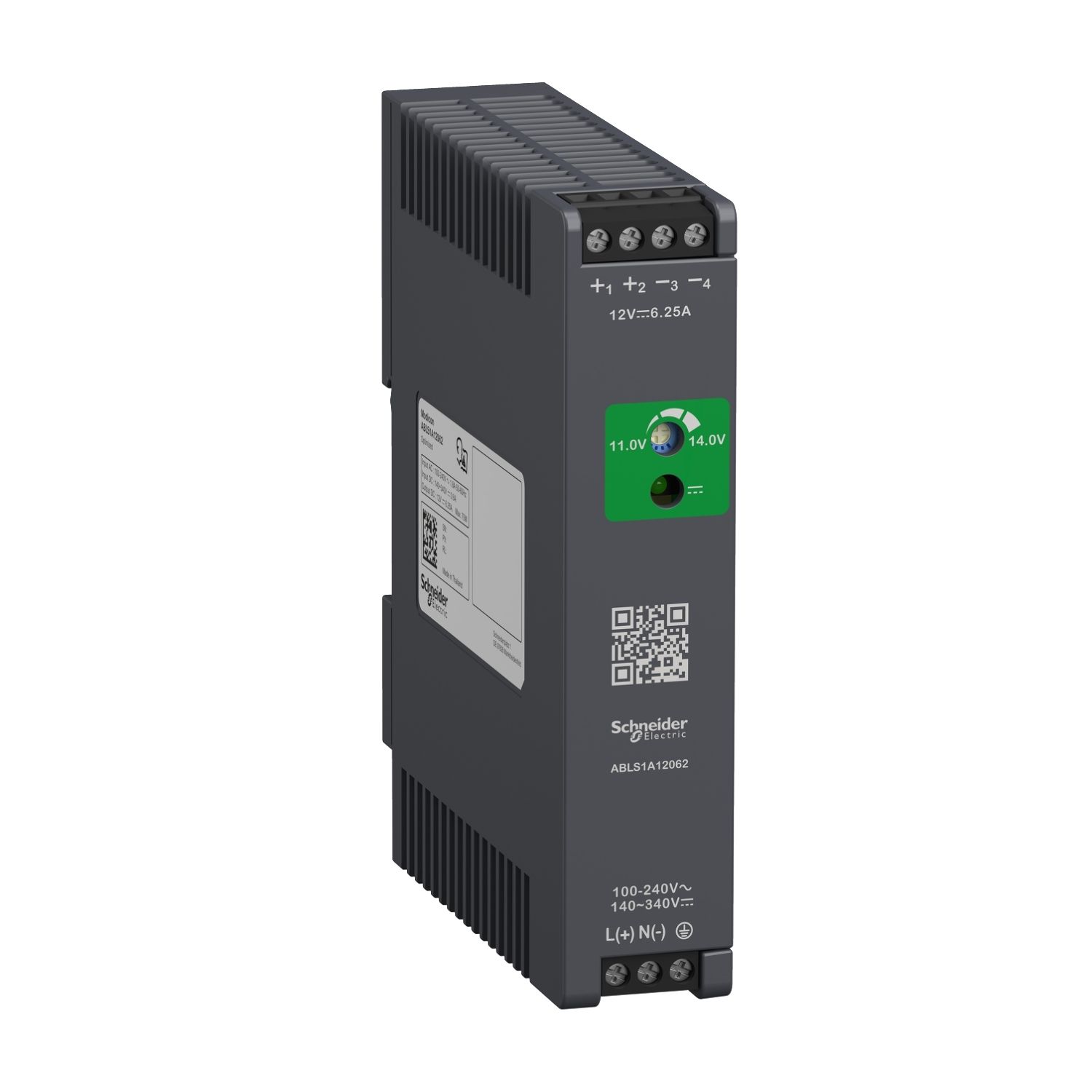 Picture of Regulated Power Supply, 100 to 240V AC, 12V, 6.2A, single phase, Optimized