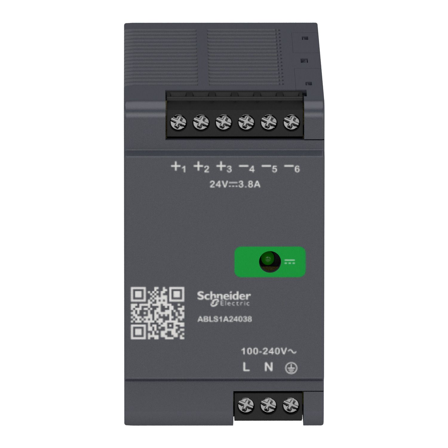 Picture of Regulated Power Supply, 100 to 240V AC, 24V, 3.8A, single phase, Optimized