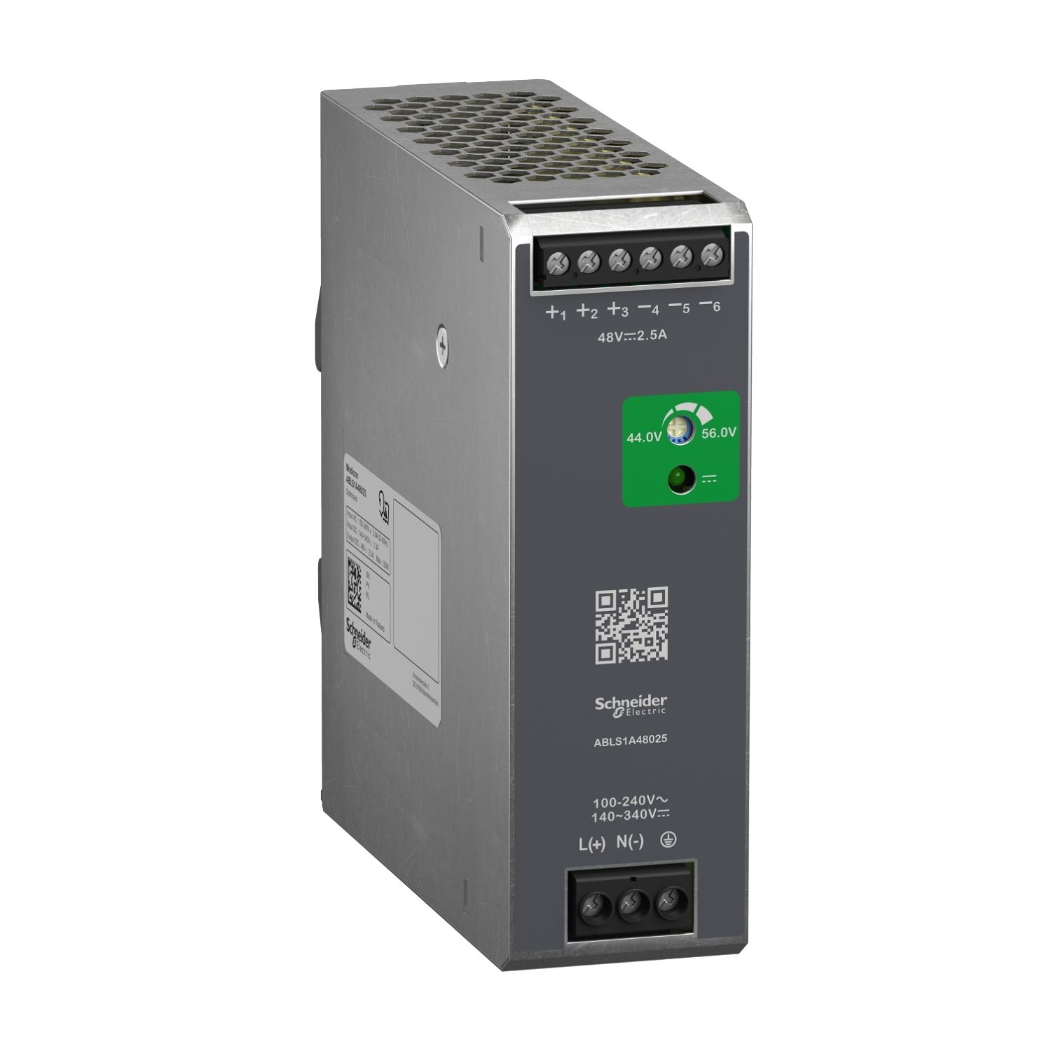 Picture of Regulated Power Supply, 100 to 240V AC, 48V, 2.5A, single phase, Optimized