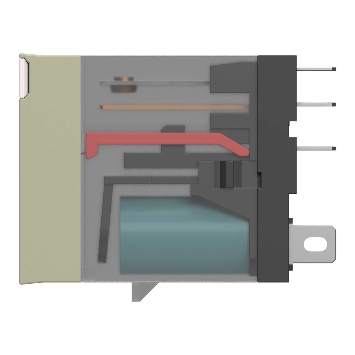 Picture of plug-in electromechanical relay - 12.5 mm - 24 V DC - 1 CO