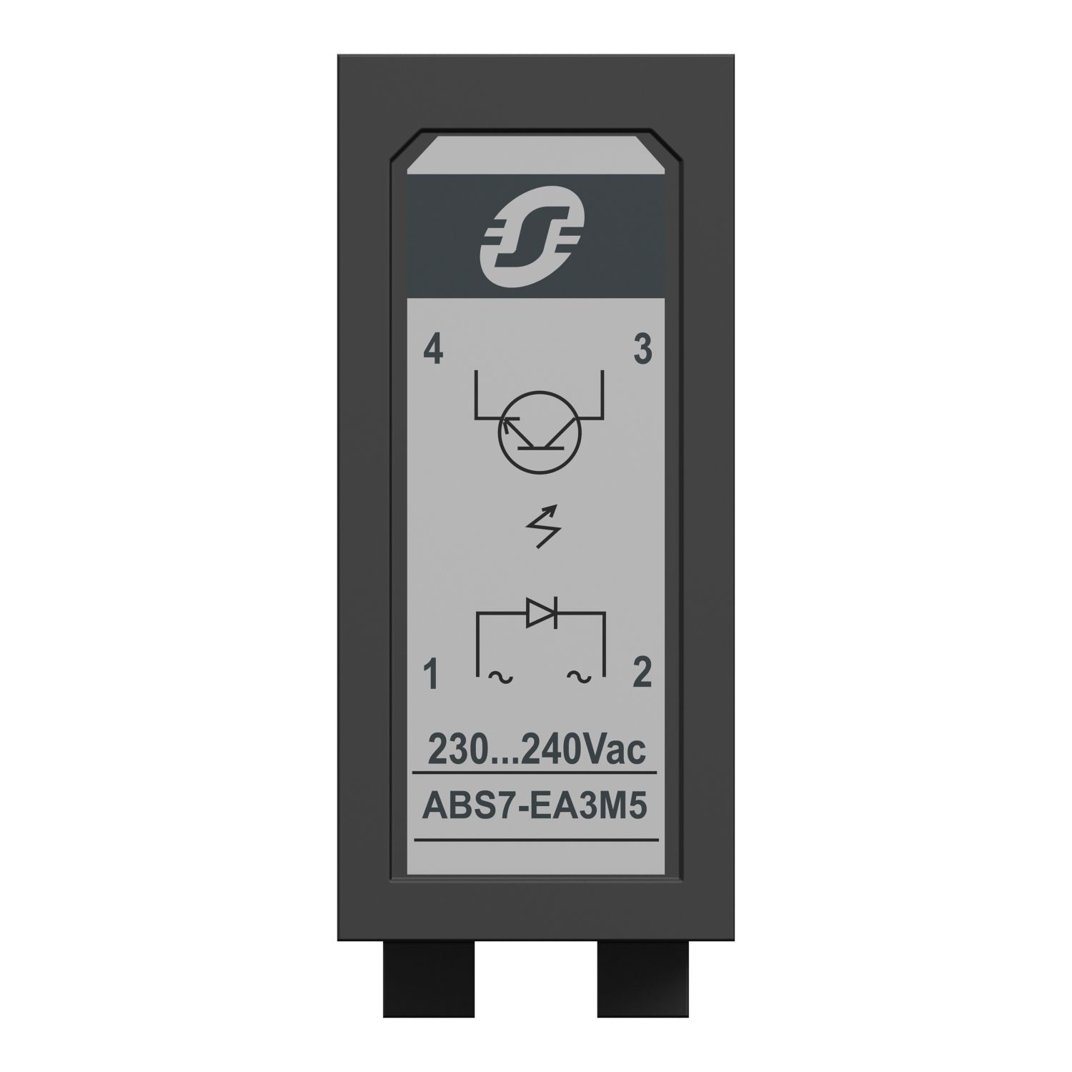 Picture of plug-in solid state relay- 12.5 mm - input - 230..240 V AC 50HZ