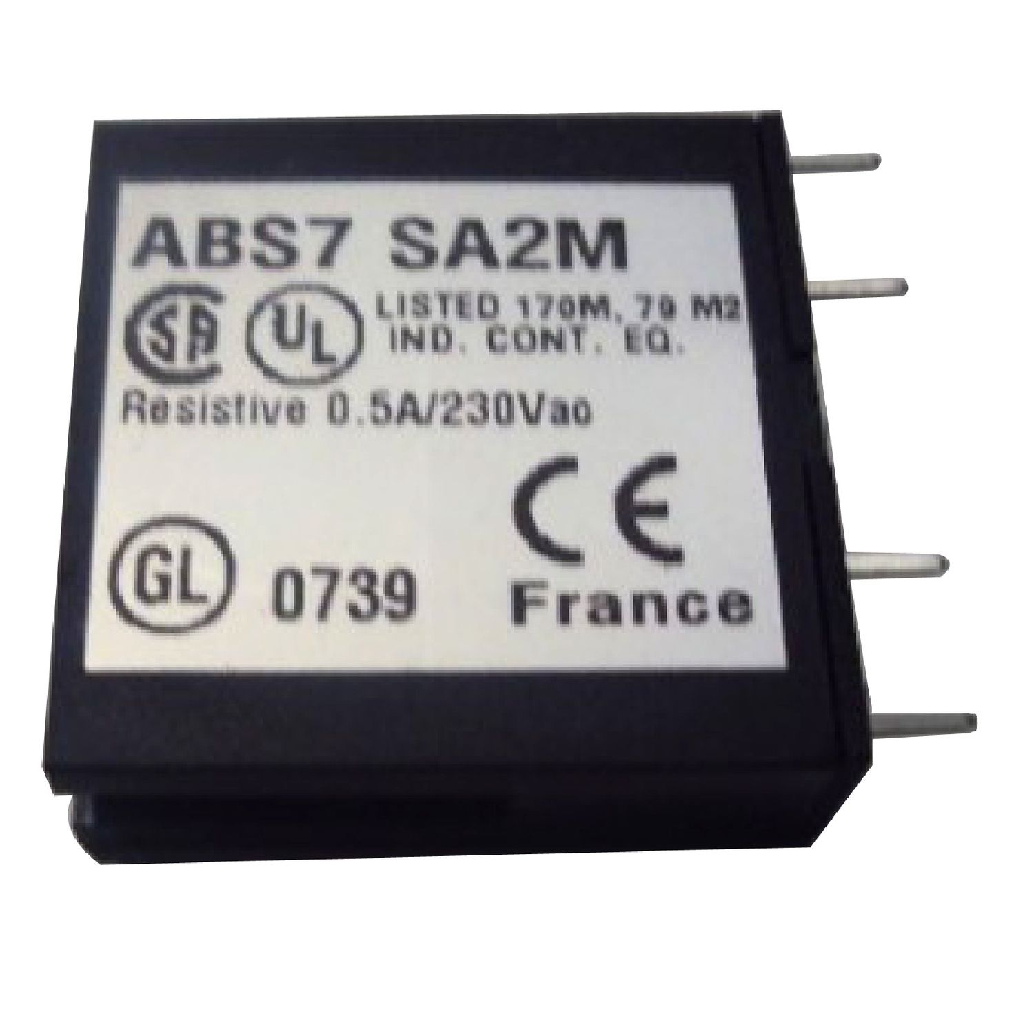 Picture of plug-in solid state relay - 10 mm - output - 24..240 V AC - 0.5 A