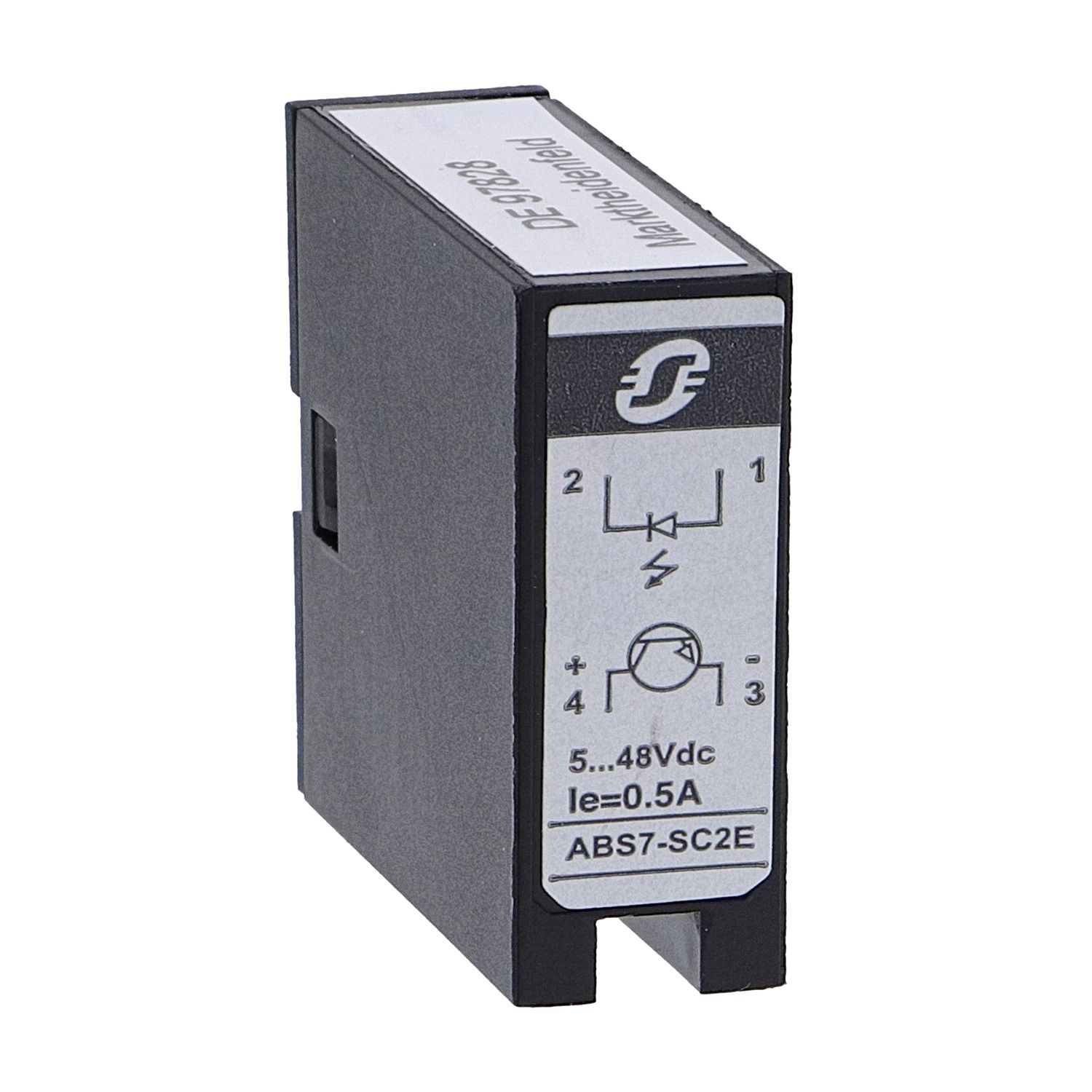 Picture of plug-in solid state relay - 10 mm - output - 5..48 V DC - 0.5 A