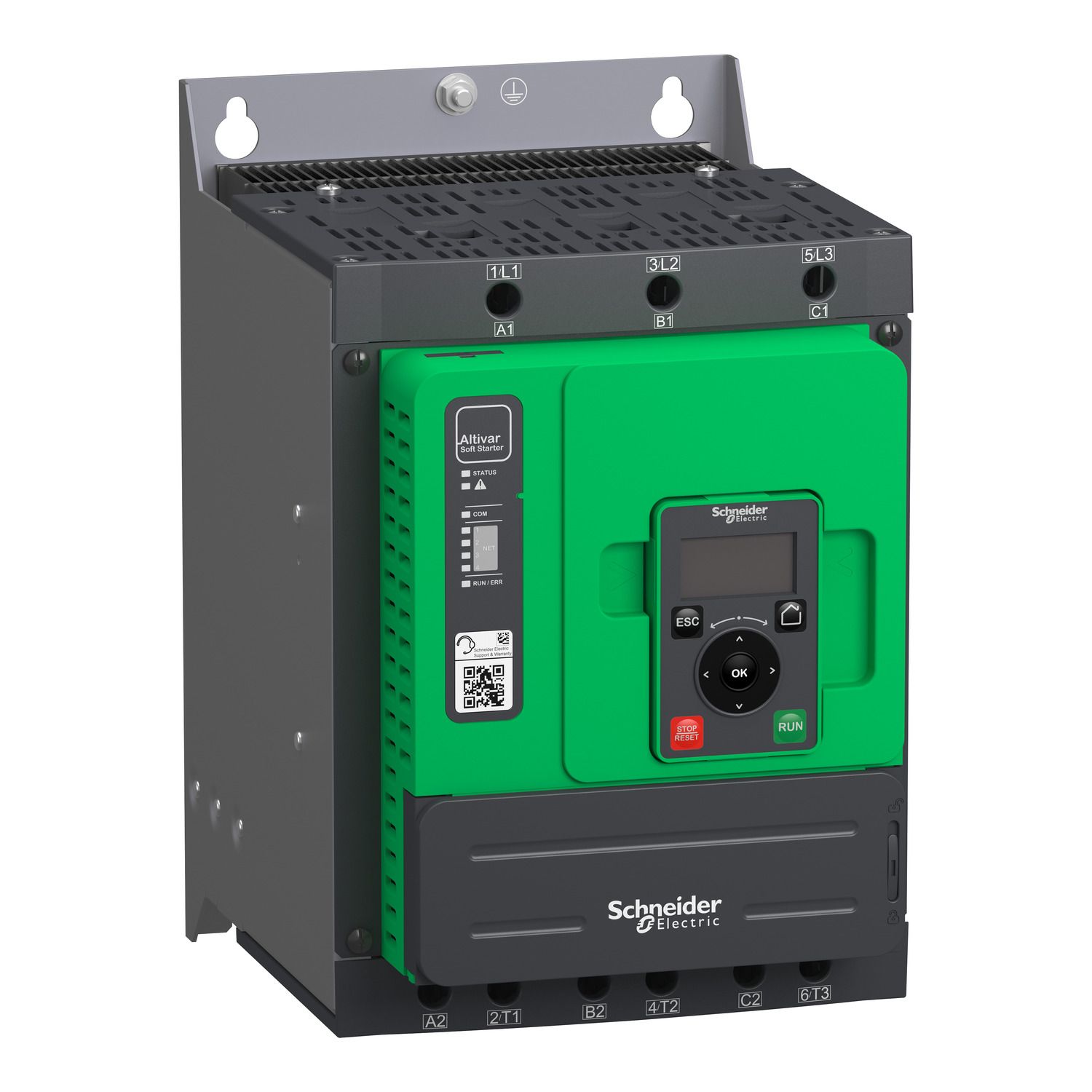 Picture of Soft starter, Altistart 480, 110A, 208 to 690V AC, control supply 110 to 230V AC