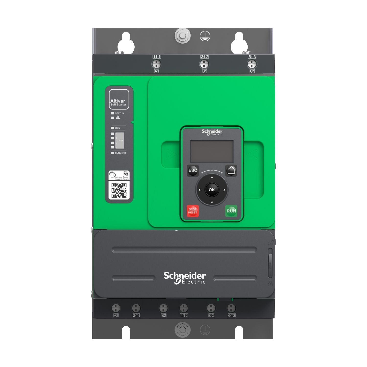 Picture of Soft starter, Altistart 480, 17A, 208 to 690V AC, control supply 110 to 230V AC