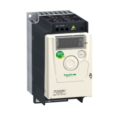 Picture of Variable speed drive ATV12, Altivar 12, 0.75kW, 1hp, 200..240V, 1ph, with heat sink