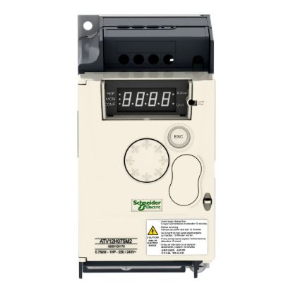 Picture of Variable speed drive ATV12, Altivar 12, 0.75kW, 1hp, 200..240V, 1ph, with heat sink