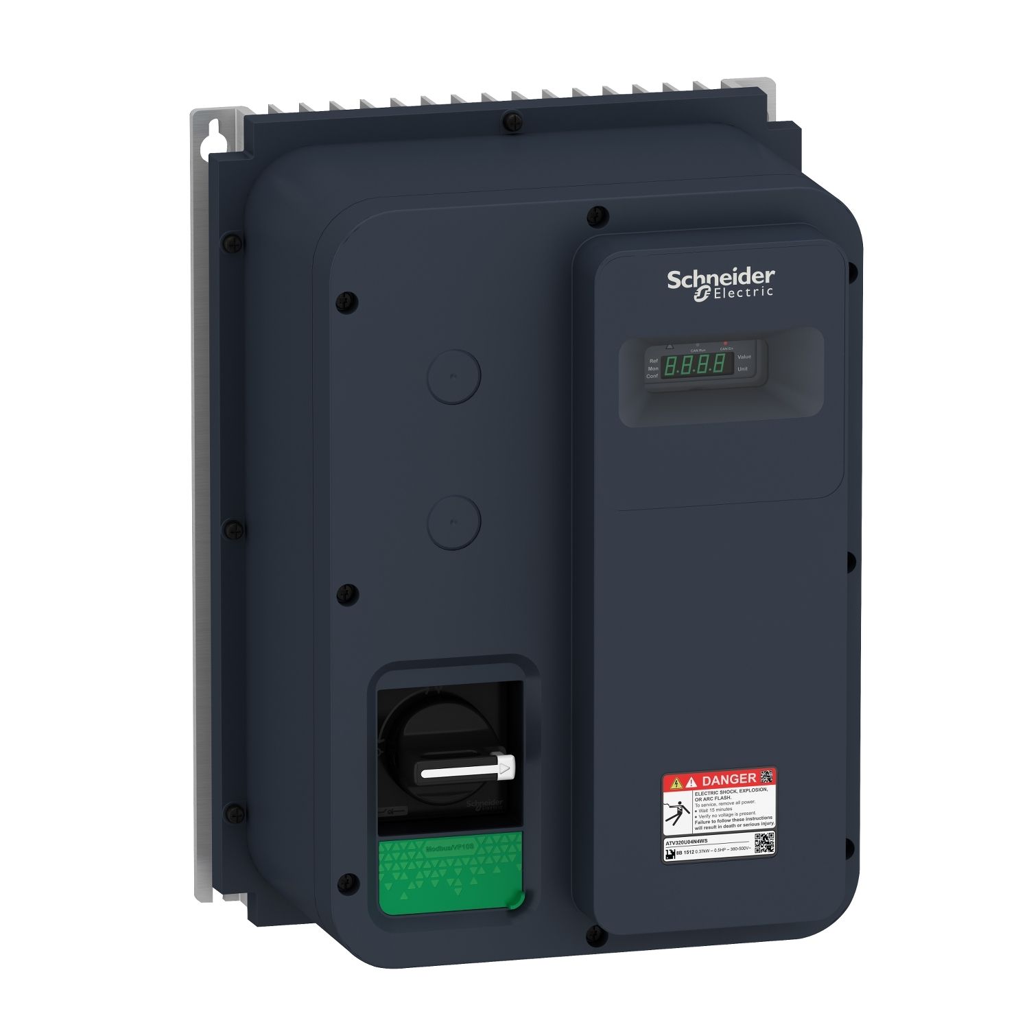 Picture of variable speed drive, Altivar Machine ATV320, 1.1kW, 380 to 500V, 3 phases, enclosed, IP65