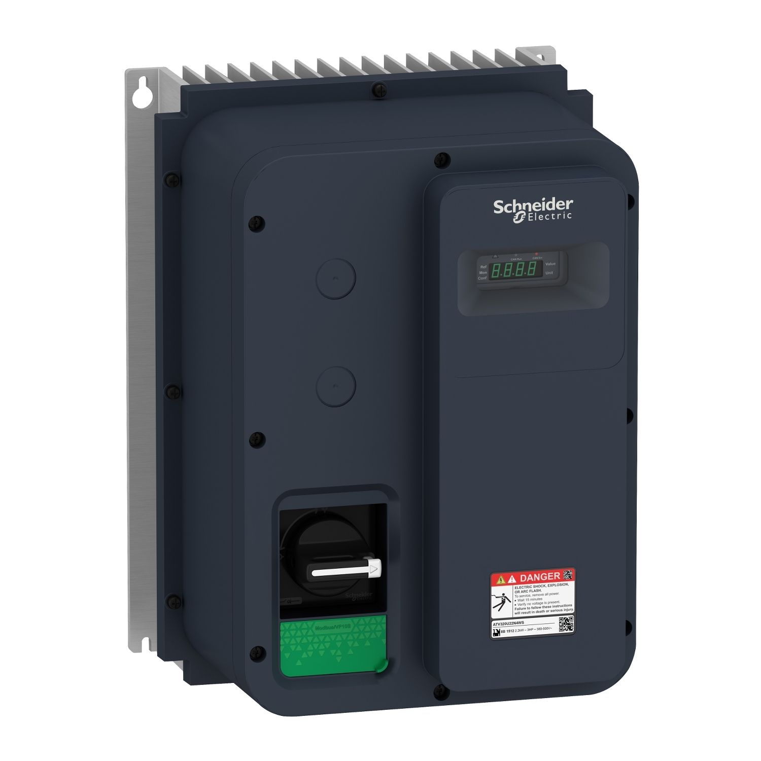 Picture of variable speed drive, Altivar Machine ATV320, 3kW, 380 to 500V, 3 phases, enclosed, IP65