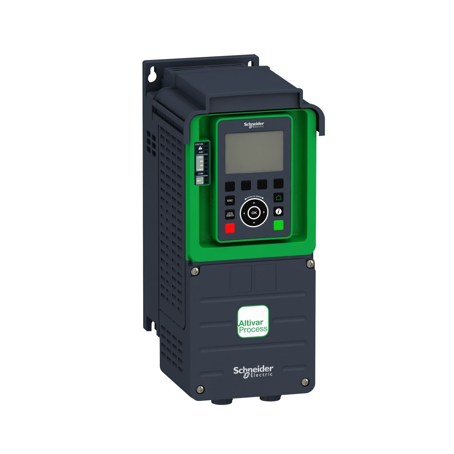 Picture of variable speed drive, Altivar Process ATV900, ATV930, 1.5kW, 200 to 240V, with braking unit, IP21