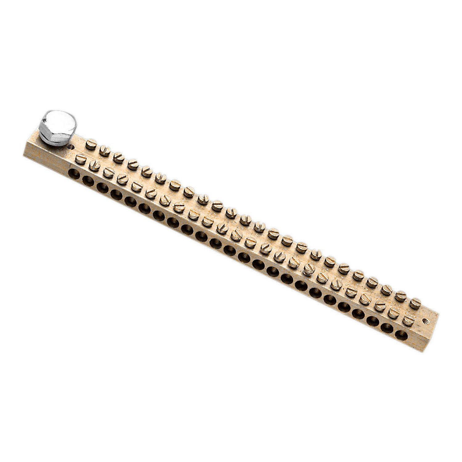 Picture of Link bar, Clipsal - Max 4, 165 A 24 hole length 201 mm 1 hexagon head