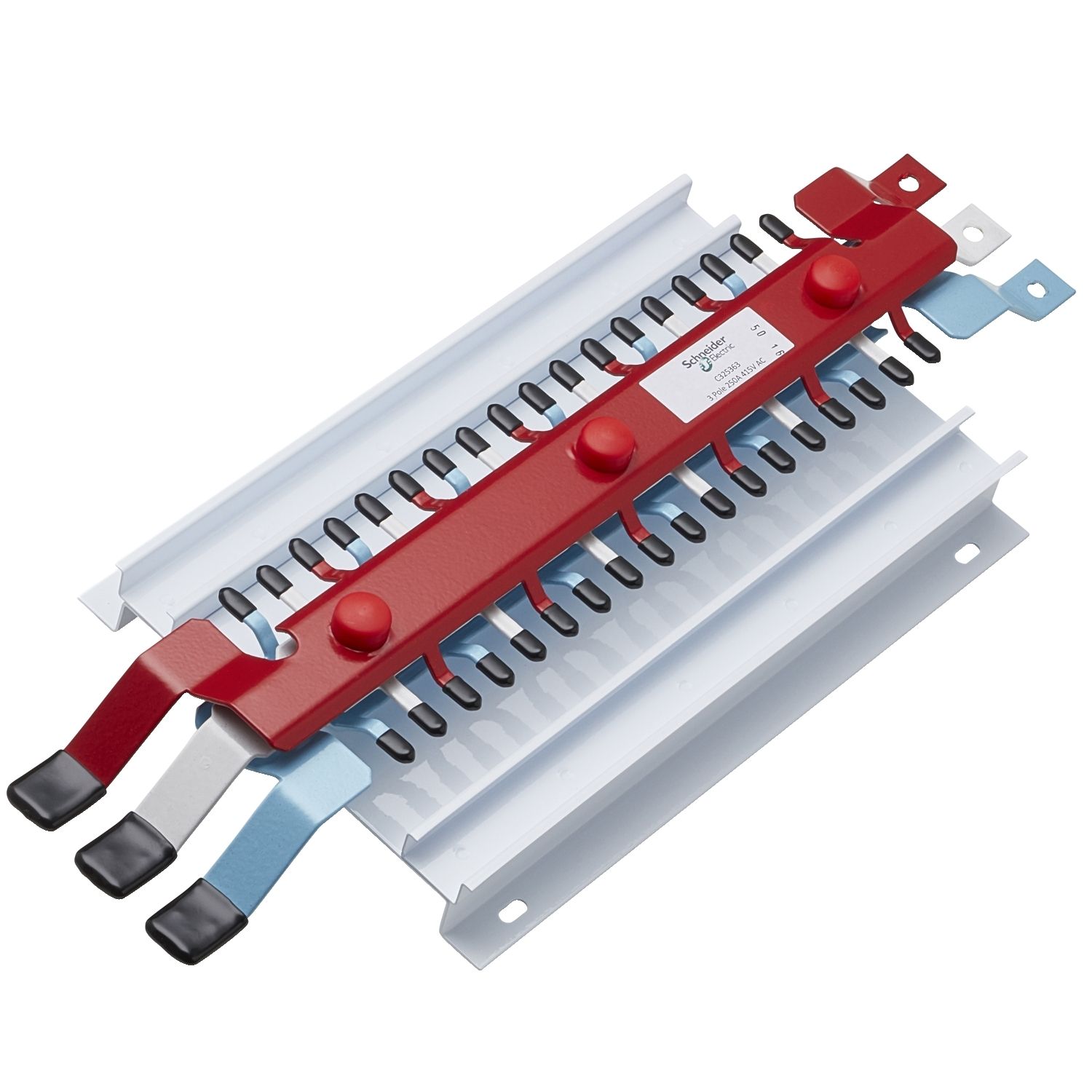 Picture of MSC Chassis 3PH, Acti9, 250A, 18mm for iC60 MCB & RCBO, 36 poles, Dual Feed