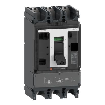 Picture of Circuit breaker, ComPacT NSX400S DC, 100kA/750VDC, 3 poles, TM-DC trip unit 250A