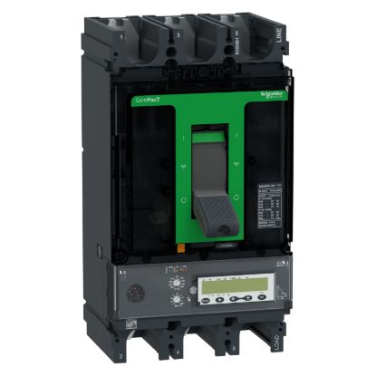 Picture of Circuit breaker, ComPacT NSX630HB1, 75kA/690VAC, 3 poles, MicroLogic 6.3E trip unit 630A