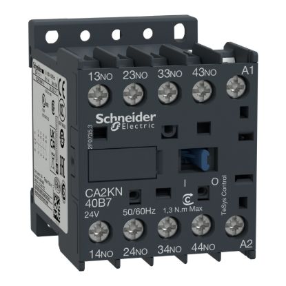 Picture of Control Relay, TeSys K, 4 NO , <= 690 V , 400...415 V AC coil