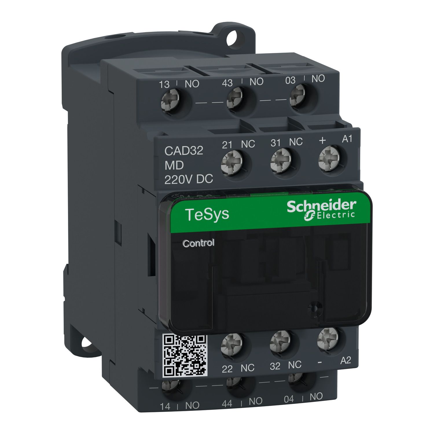 Picture of Control Relay, TeSys K, 3NO+2NC, 0 to 690V, 220VDC standard coil, screw clamp