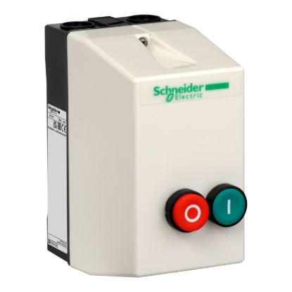 Picture of Empty enclosures for standard starters,TeSys LE,with 2 pushbuttons,for LE1D18-D35