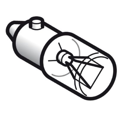 Picture of Incandescent bulb, Harmony XB4, BA9s, clear, 2.6W, 24V AC/DC