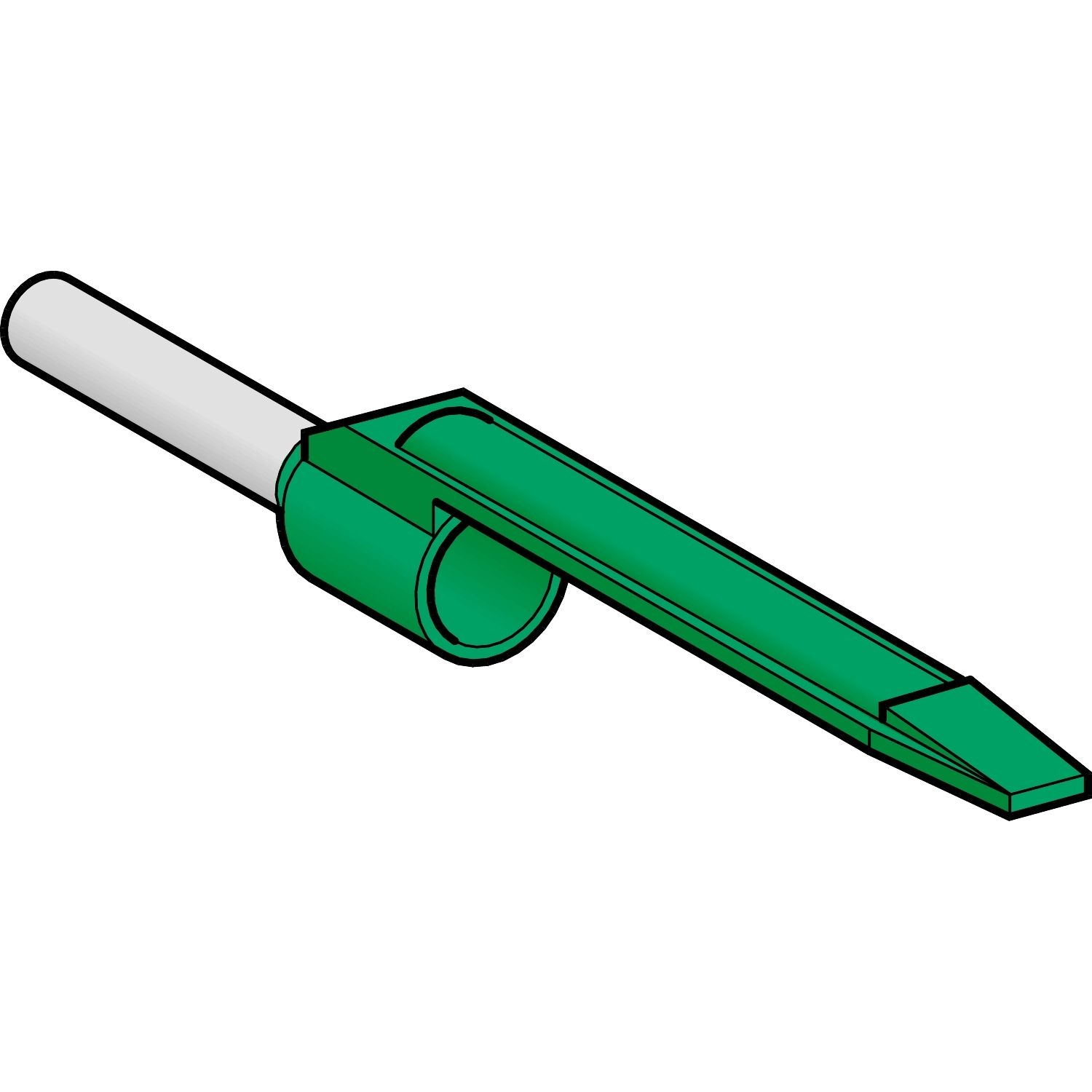 Picture of Cable end, Linergy TR cable ends, Single conductor, green, 0.34mmÂ², medium size, markable, 10 sets of 100