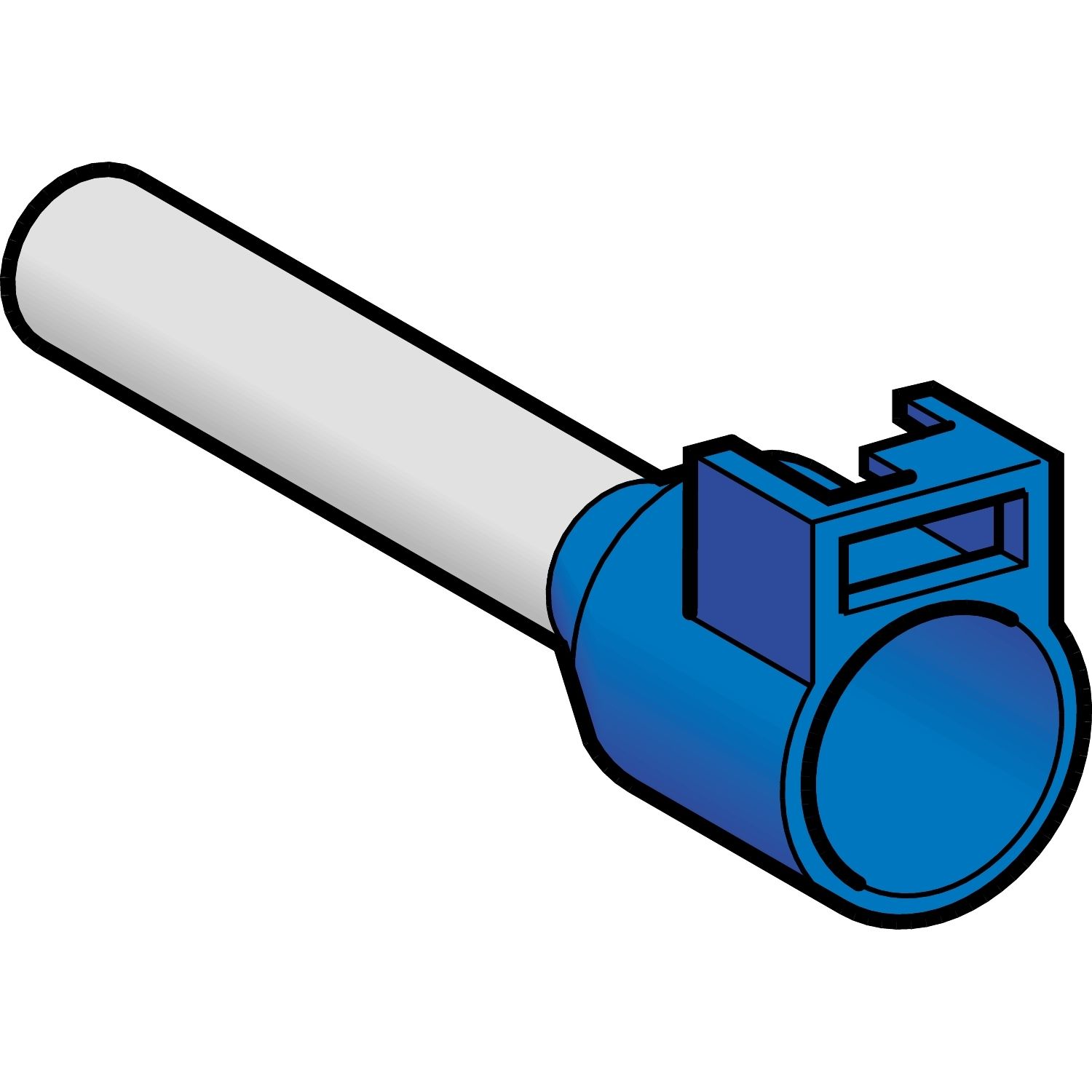 Picture of Cable end, Linergy TR cable ends, single conductor, blue, 50 mmÂ², long size, for clip-in type, 10 sets of 100