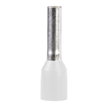 Picture of Cable ends, Linergy TR cable ends, single conductor, white, 0.5mmÂ², for insulated cable, medium size, 10 sets of 100