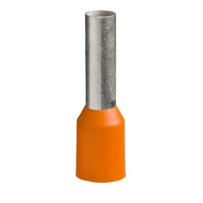 Picture of Cable ends, Linergy TR cable ends, single conductor, Orange, 4mmÂ², long size, 10 sets of 100