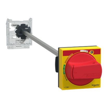 Picture of Extended rotary handle kit, TeSys GV2, TeSys Deca, IP54, red handle, with trip indication, for GV2L-GV2P